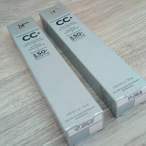 IT Cosmetics CC+ Color Correcting FULL Coverage Cream| 1.08 oz, 2 Shades